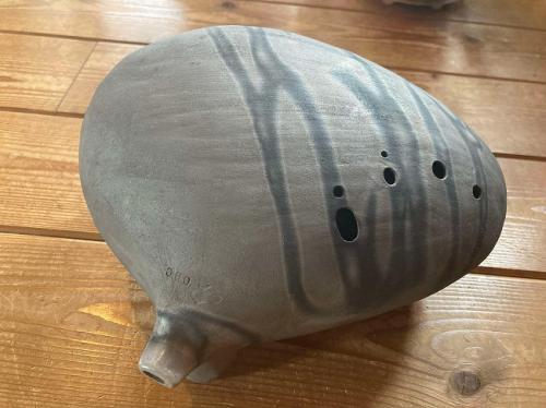 瓦の独特な響き!　(吟)オカリナ　スタンダード　コントラバスC管　【当店検品済】