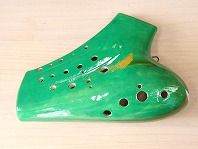 H26(颯)トリプルオカリナ　大阪の作品　アルトF管【グリーン】