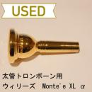 【中古品/TB145】ウィリーズ / 太管トロンボーン用マウスピース Monte’e XL α / 金メッキ(GP)